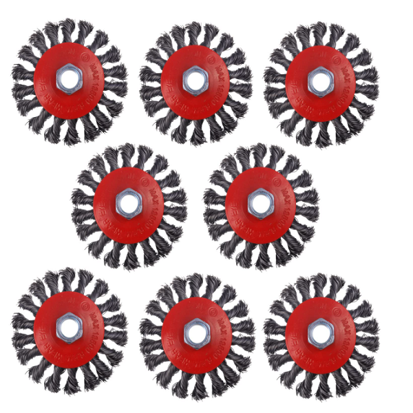 4” Knotted Wire Wheel Brush for Angle Grinders